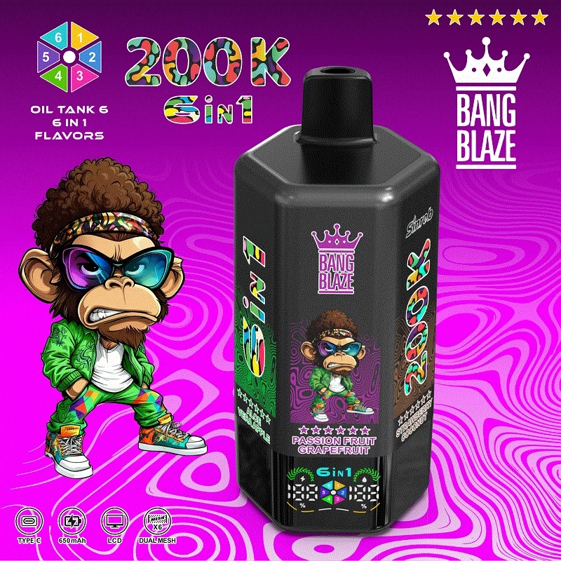 BANG BLAZE 6 pulgadas1 200000 bocanadas